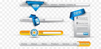 Web navigation Navigation bar Web design Search box - Site Map login box vector material 