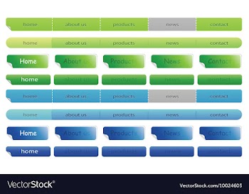 Web navigation templates vector image