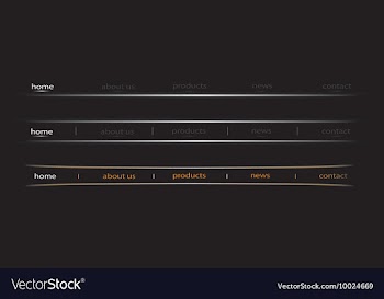 Web navigation templates vector image