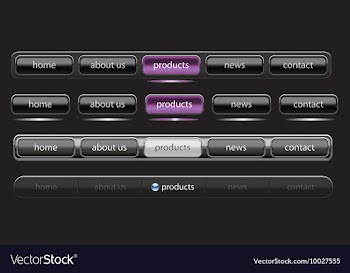 Web navigation templates vector image