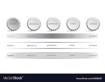 Web navigation templates vector image