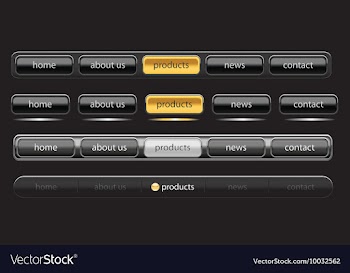 Web navigation templates vector image