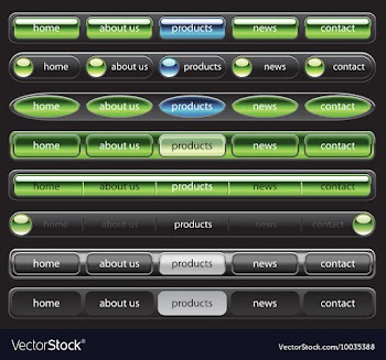 Web navigation templates vector image