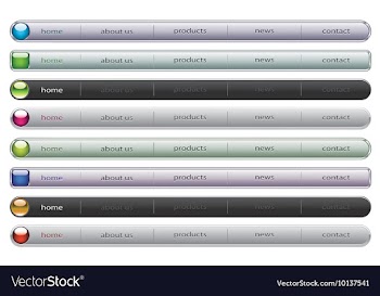 Web navigation templates vector image
