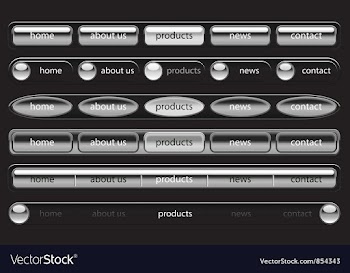 Web navigation templates vector image