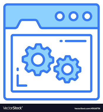 web setting icon for graphic and web design