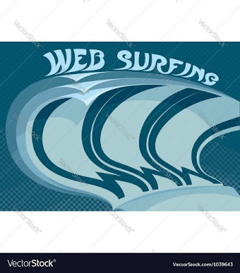 Web surfing vector image