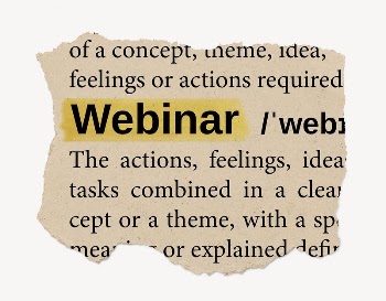 Webinar ripped dictionary, editable word | Free PSD - rawpixel
