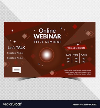webiner banner design template