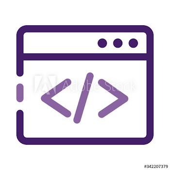 webpage template line style icon