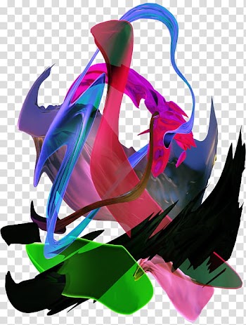 WEBPUNK , pink, blue, and green abstract artwork transparent background PNG clipart
