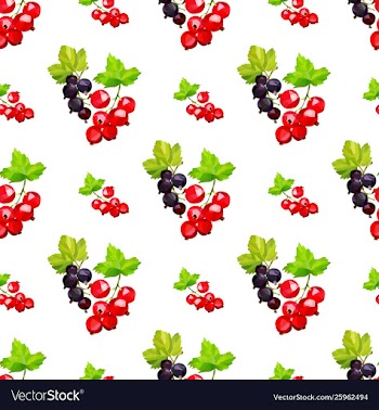 Webseamless pattern with clusters berries of vector image