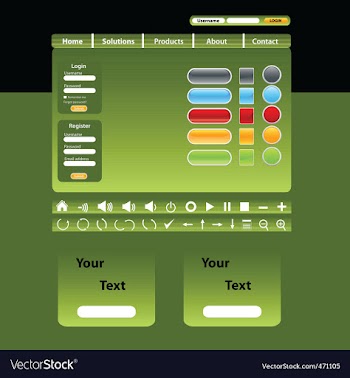 Website design vector image