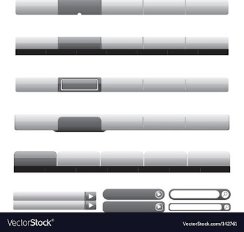 Website navigation menu vector image