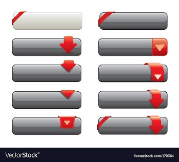 Website shiny buttons for website vector image