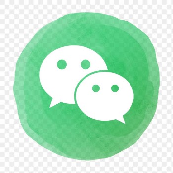 WeChat logo png in watercolor design. Social… | Free stock illustration | High Resolution graphic