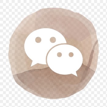 WeChat logo png in watercolor design. Social… | Free stock illustration | High Resolution graphic