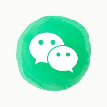 WeChat logo vector in watercolor design.… | Free stock illustration | High Resolution graphic