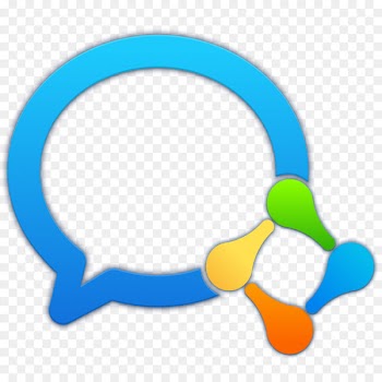 Wechat, Tencent Qq, Client, Blue, Circle PNG
