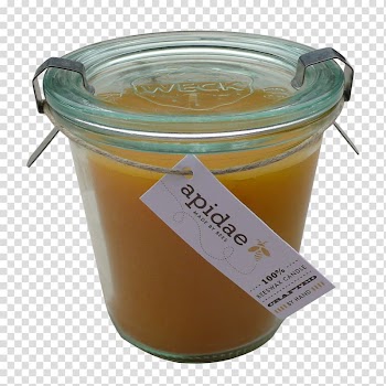 Weck jar Candle Beeswax Glass, Candle transparent background PNG clipart