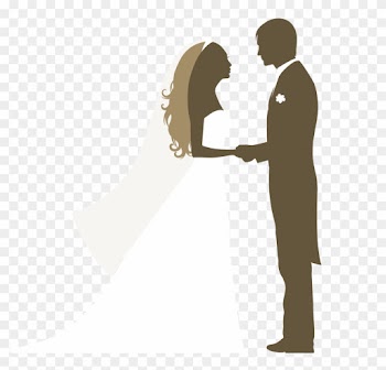 Wedding Anniversary, Brides, Cards, Weddings, Searching, - Silhouette Wedding Vector Png