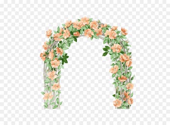 Wedding Arch Flower Clip art - Flower arch door 