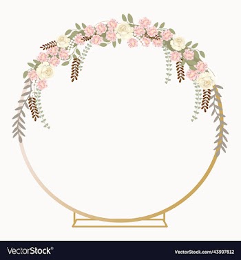 wedding arch with flowers
