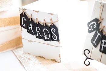 Wedding Box Decors on Table