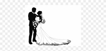 Wedding Bride Silhouette Clip Art - Bride And Groom Silhouette