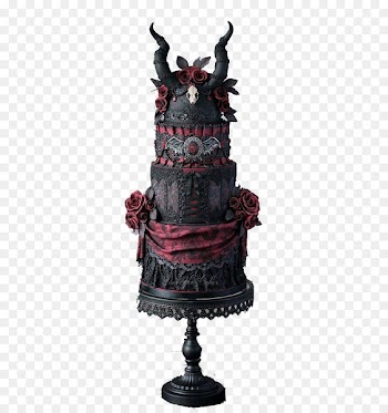 Wedding cake Birthday cake Halloween cake - Gothic Dark Cake 