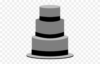 Wedding Cake Black Clipart