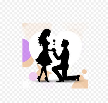 Wedding cake Marriage proposal Valentines Day Gift - Valentines Day marriage proposal silhouette 