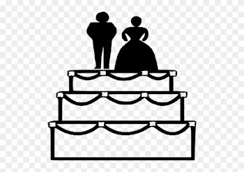 Wedding Cake Topper Clipart