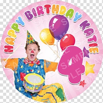 Wedding cake topper Cupcake Clown, Edible ink transparent background PNG clipart