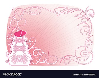 Wedding cake vector image