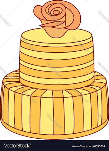 Wedding cake vector image
