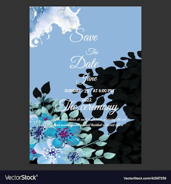 wedding card flyer template