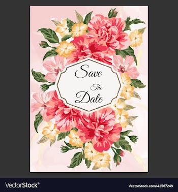 wedding card flyer template