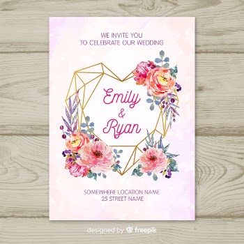 Wedding card template