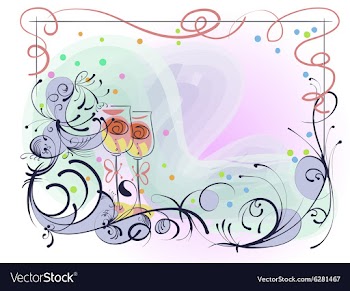Wedding card vector image