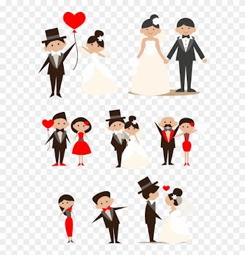 Wedding Cartoon Couple Clip Art - Wedding Cartoon Couple Clip Art