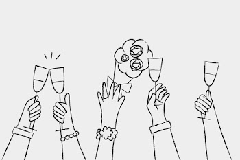 Wedding celebration doodle hand holding… | Free stock illustration | High Resolution graphic