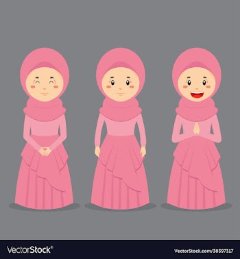 wedding character with various expression