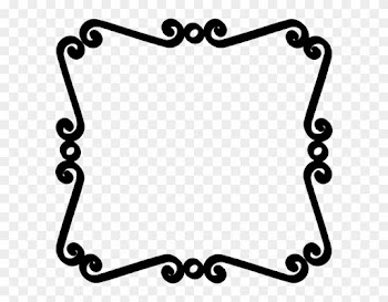Wedding Clip Art Black And White Border - Border Black And White