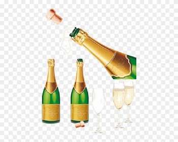 Wedding Clip Art Images On A Transparent Background - Champagne Bottle Popping Vector Png