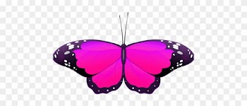 Wedding Clip Art - Pink Butterfly Clip Art