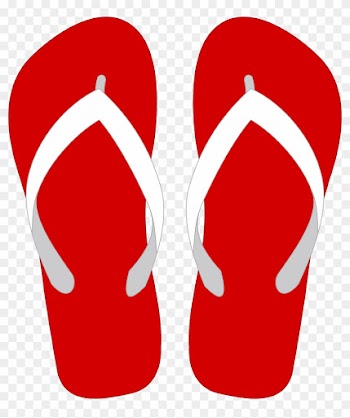 Wedding Clipart Red - Flip Flop Clip Art