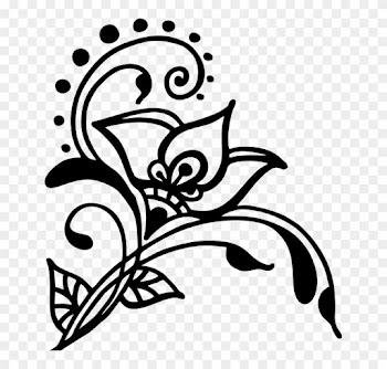 Wedding Cliparts Swirl - Henna Silhouette
