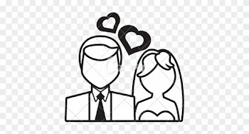 Wedding Couple At Getdrawings Com Free For - Wedding Icon Png White