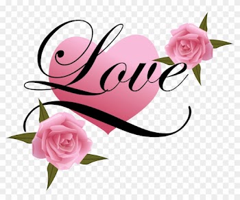 Wedding Couple Clipart Png - Love Heart With Rose